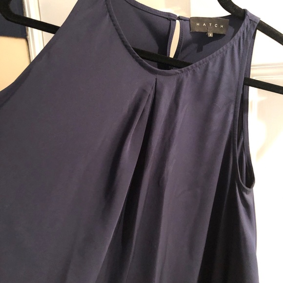 Hatch Maternity Navy Swing Dress Sleeveless - Picture 4 of 6